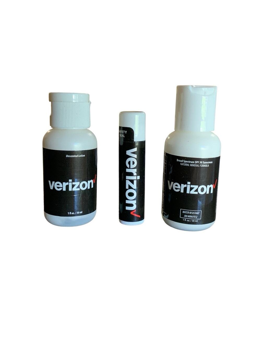 Verizon Advertising Toiletries Chapstick Lotion Sunscreen
